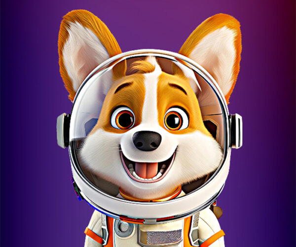 Corgi In Space